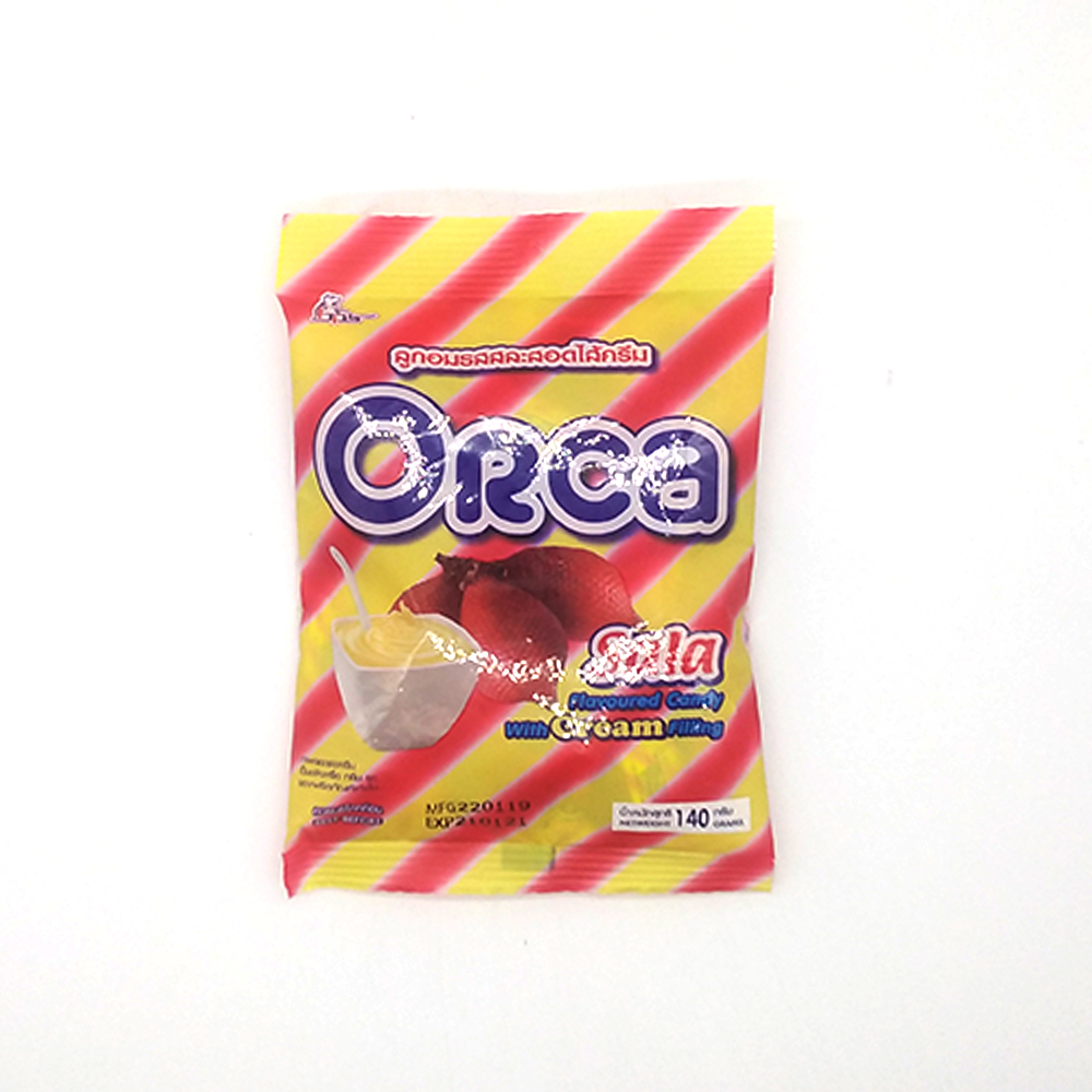 Orca Sala Flavoured Candy With Cream Filling 140g