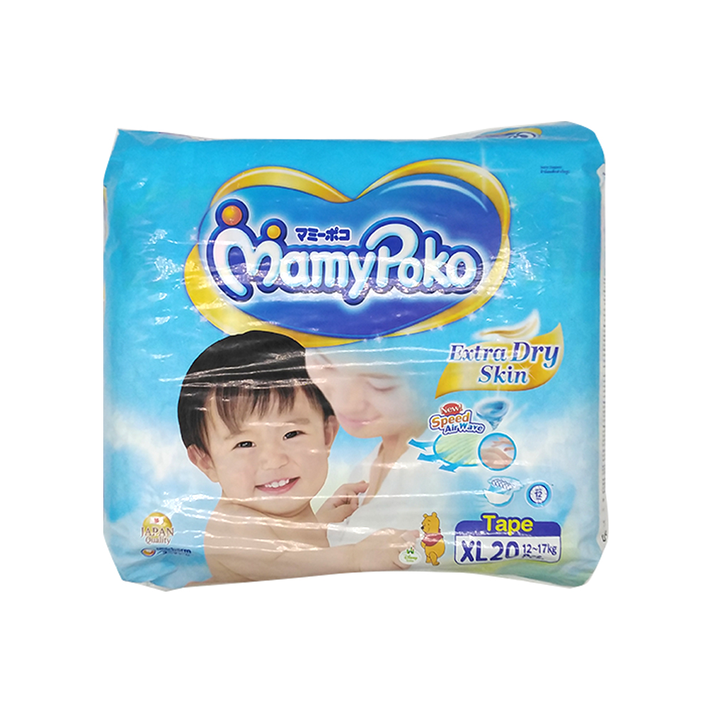 Mamy Poko Baby Diaper Extra Dry Skin 20's Size-Xl