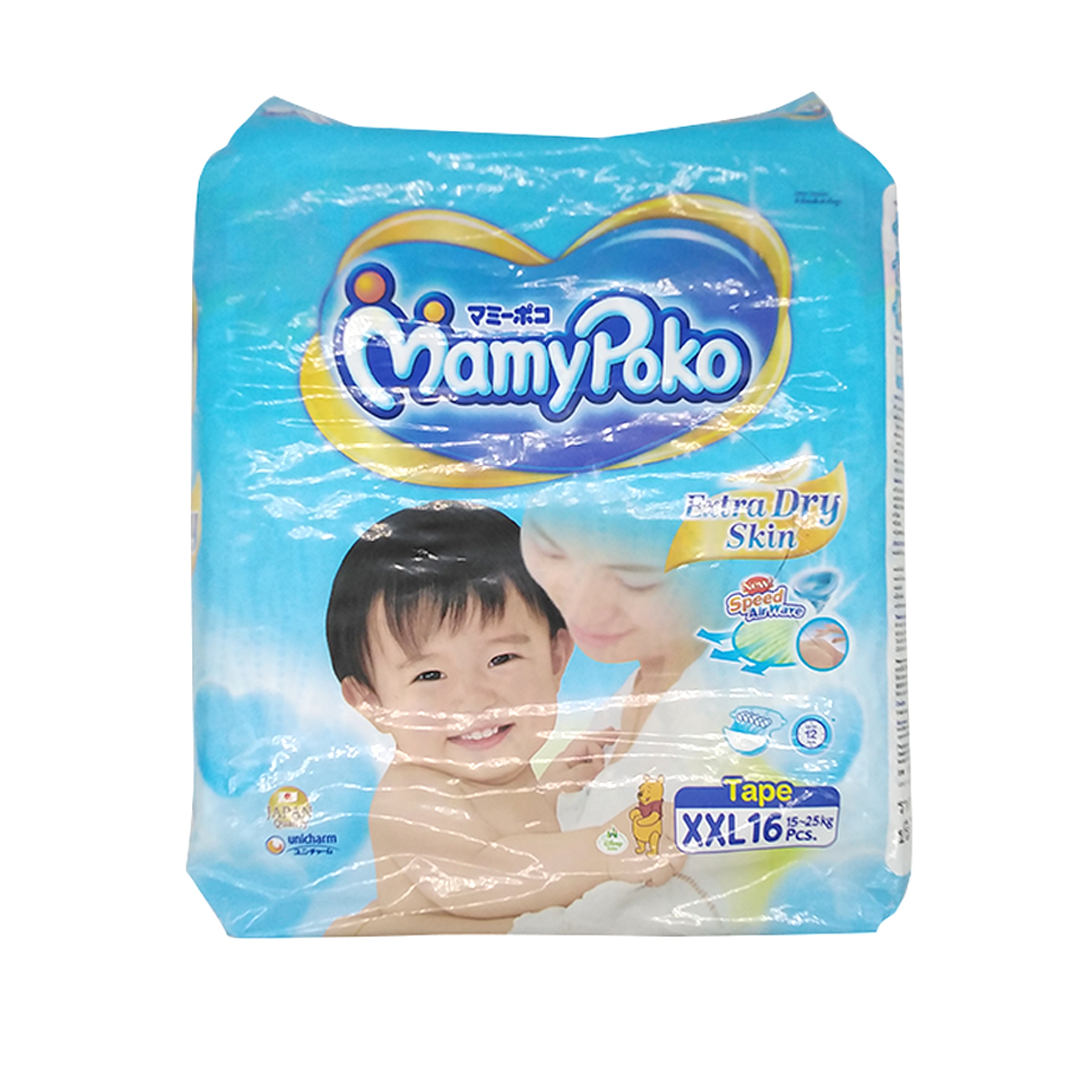 Mamy Poko Baby Diaper Extra Dry Skin 16's Size-Xxl