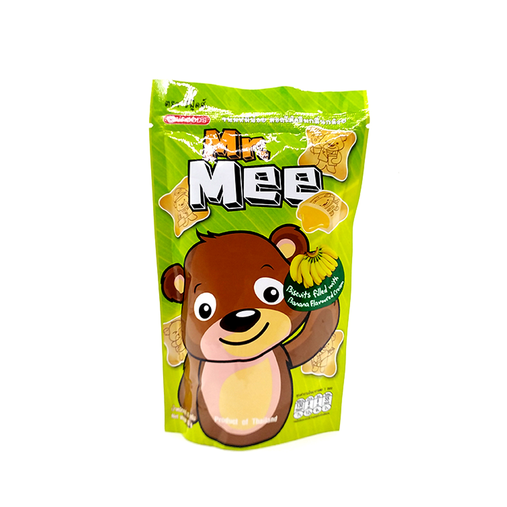 Mr.Mee Biscuits Filled With Banana Flavoured Cream 25g