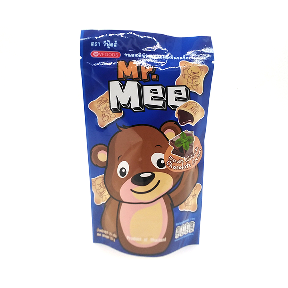 Mr.Mee Biscuits Filled With Orange Flavoured Cream 25g