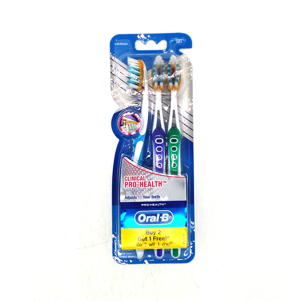 Oral-B Clinical Pro-Health Adult Toothbrush Soft 38 3's