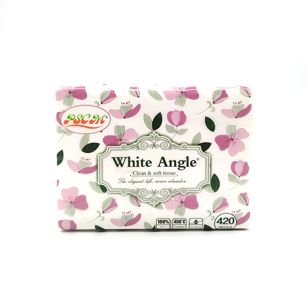 PSCM White Angle Clean & Soft Facial Tissue 420's WA-2148