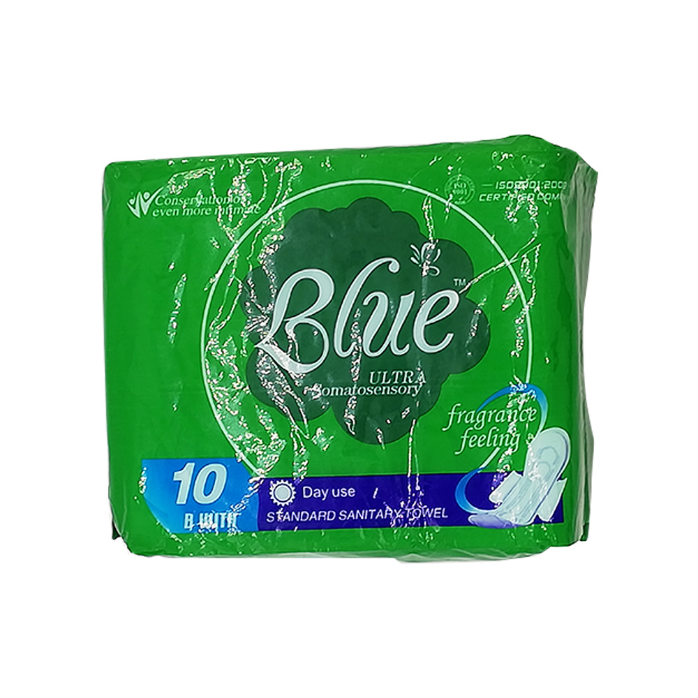 Blue Ultra Somatosensory Sanitary Napkin Fragrance Feeling Day 10's