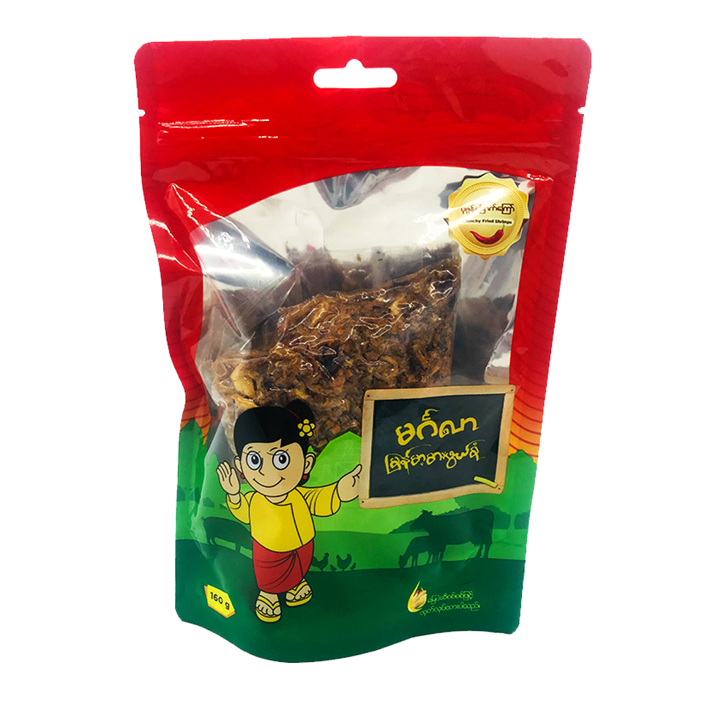 Mingalar Crunchy Fried Shrimps Spicy 160g