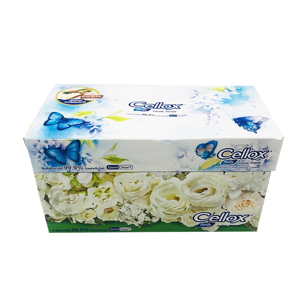 Çellox Purify Facial Tissue Box Lisianthus 2ply 150's