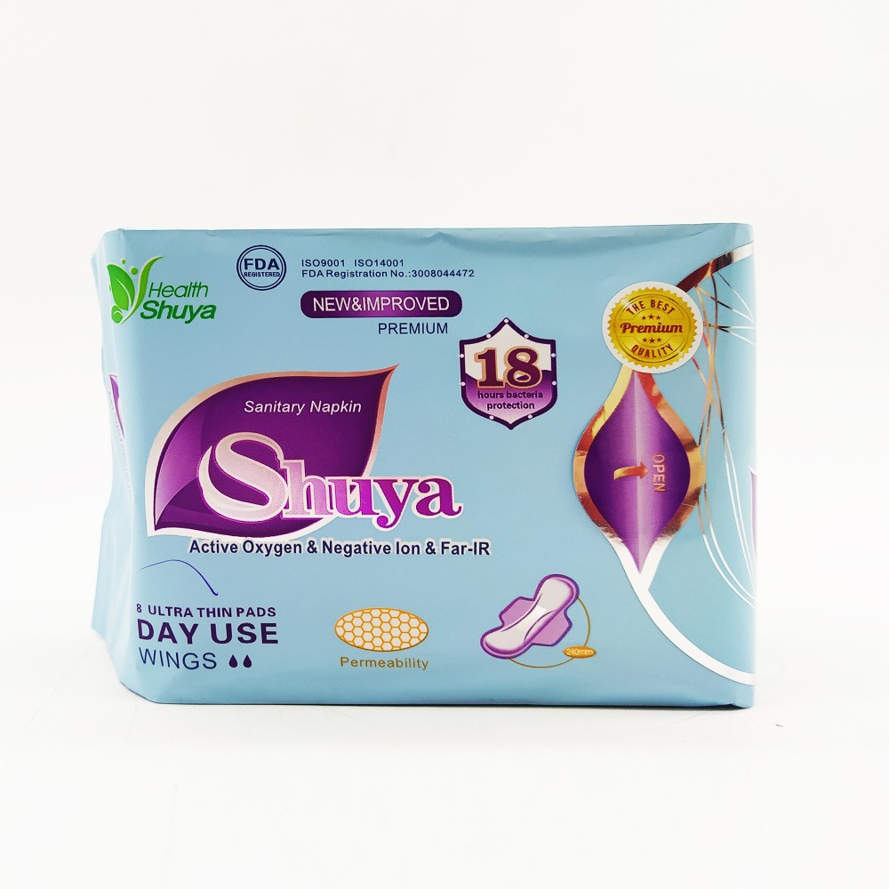 Shuya Sanitary Napkin Ultra Thin Pads Wings 8's (Day)