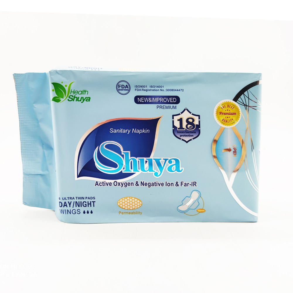 Shuya Sanitary Napkin Ultra Thin Pads Wings 6's (Day& Night)