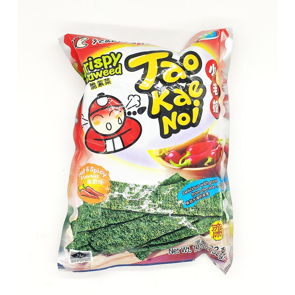 Tao Kae Noi Crispy Seaweed Hot & Spicy Flavour 32g