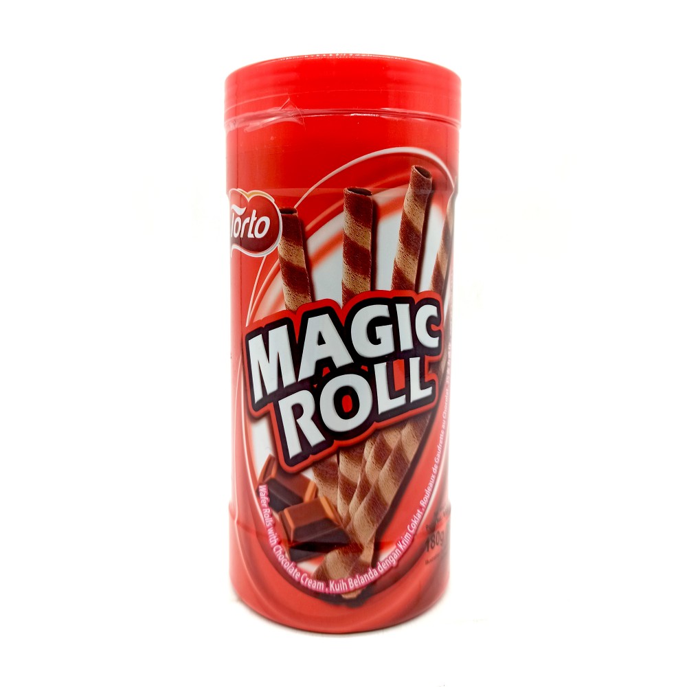 Torto Magic Roll Wafer Roll Chocolate Flavour 180g