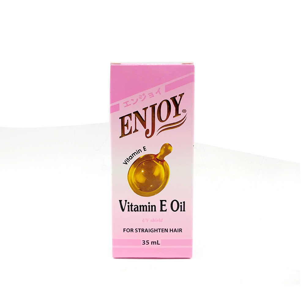Enjoy Vitamin E Oil For Straighten Hair 35ml (Pink)