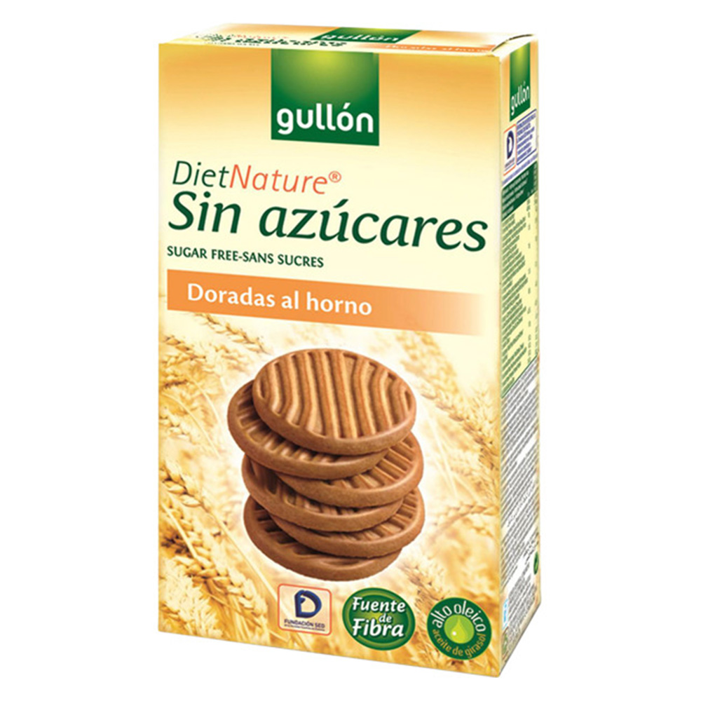 Gullon Diet Nature Sugar Free Doradas No Forno Biscuits 330g