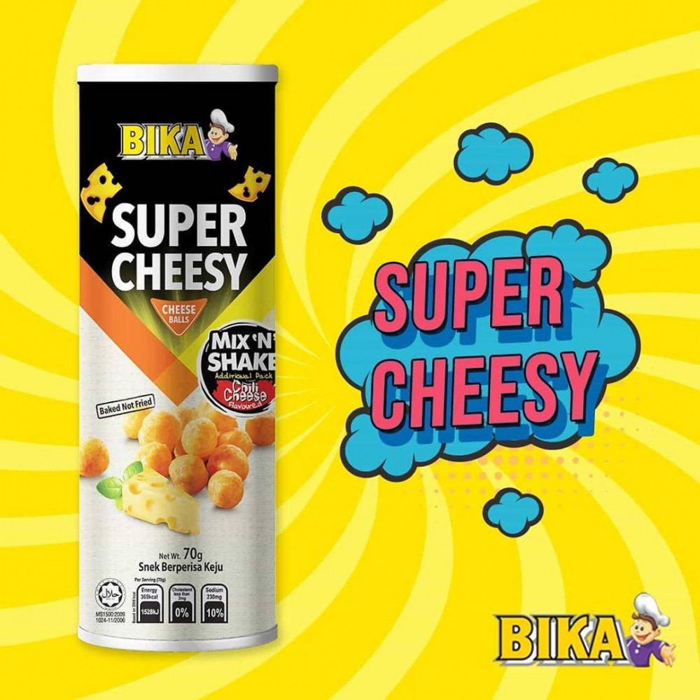 Bika Super Cheesy Cheese Balls 70g