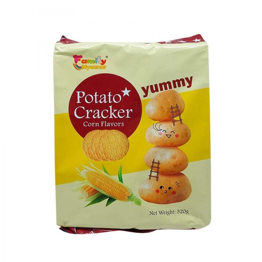 Yummy Potato Crackers Corn Flavour 320g