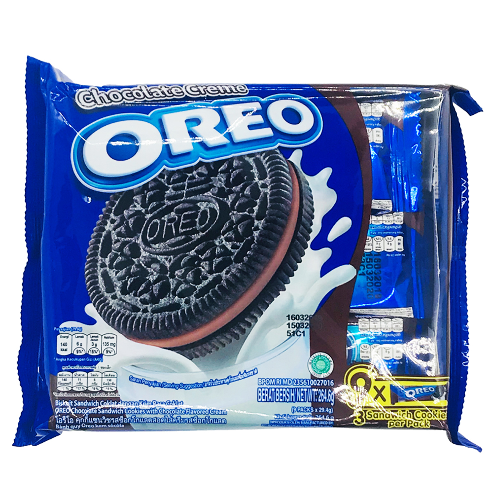 Oreo Biscuits Chocolate Creme 9's 264.6g