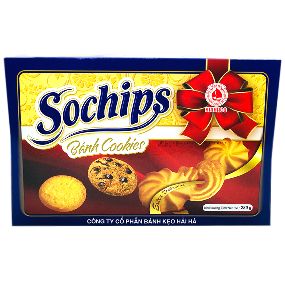 Sochips Banh Cookies Extra Delicious 280g