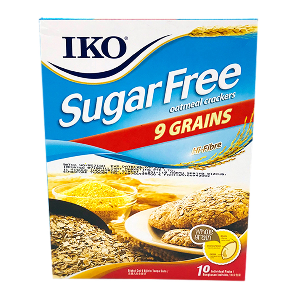 IKO Cracker Sugar Free 9 Grains 10's 220g