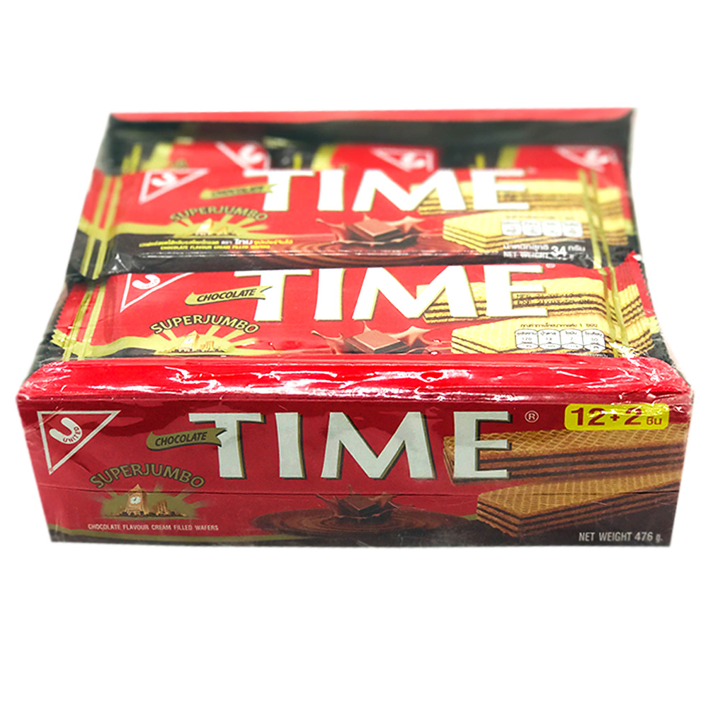 Time Chocolate Wafer 12's 476g