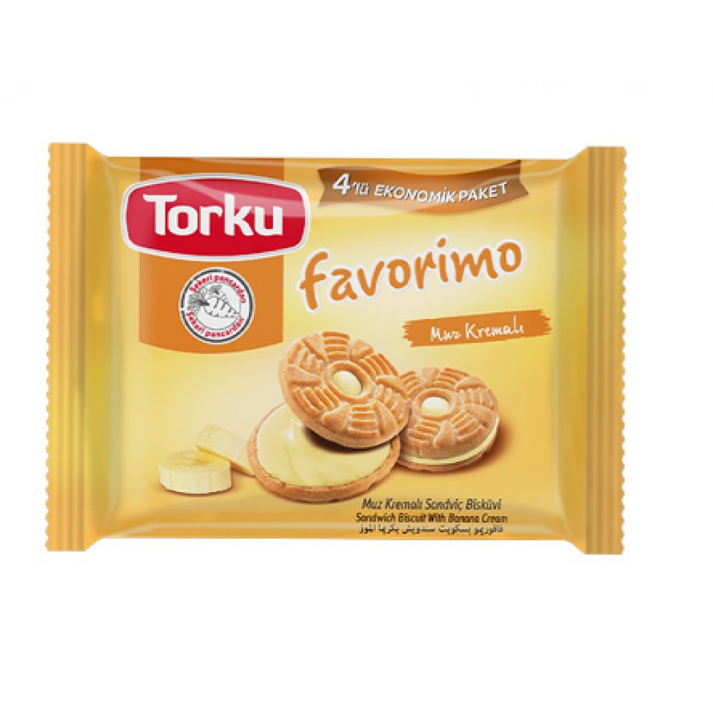Torku Favorimo Sandwich Biscuit With Banana Cream 244g