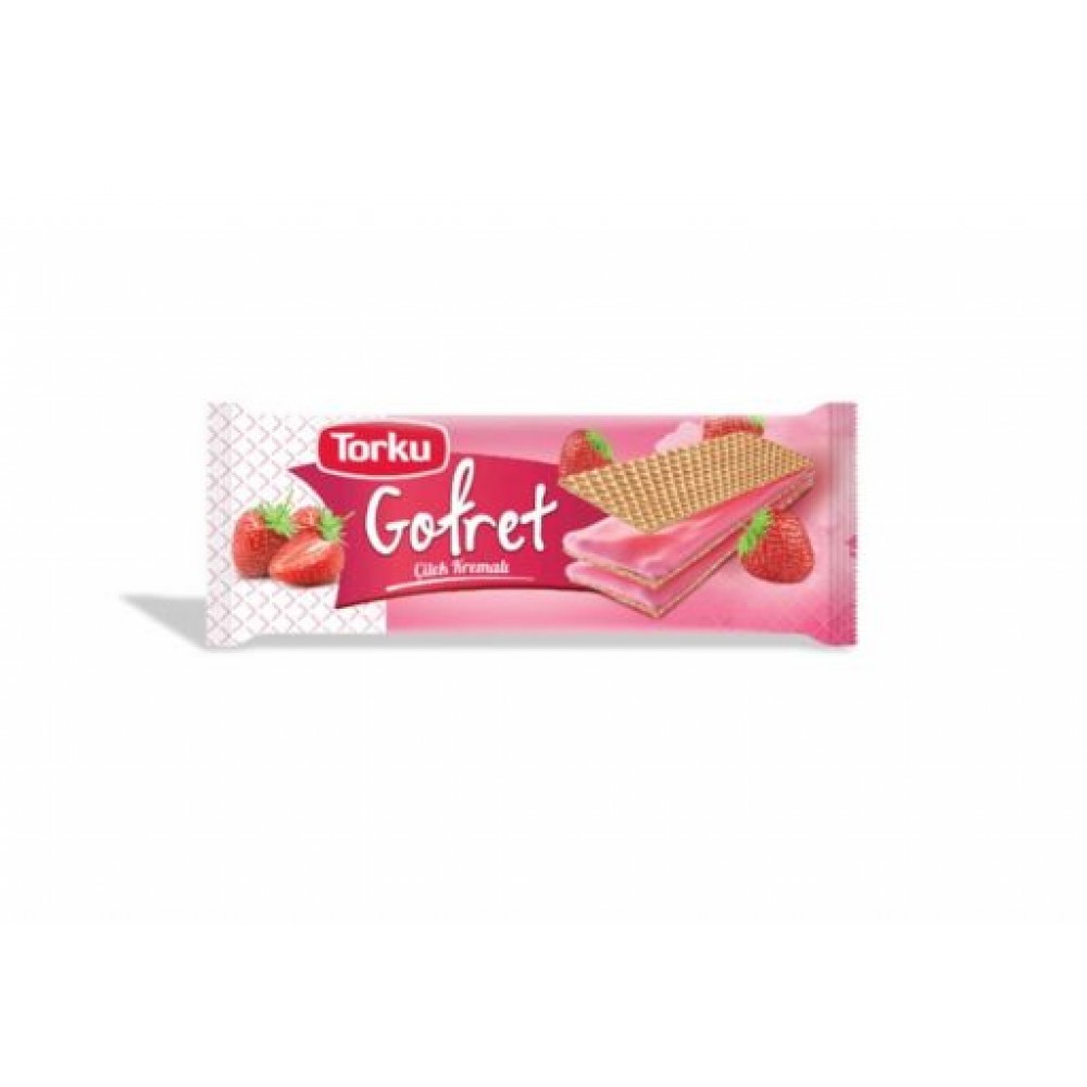 Torku Gofret Wafer with Strawberry Cream 142g