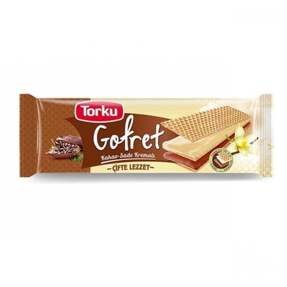 Torku Gofret Wafer with Cocoa Plain Cream 142g 
