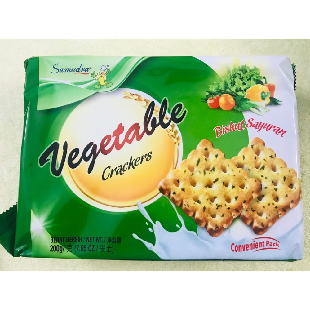 Samudra Vegetable Crackers Biscuit Sayuran 200g