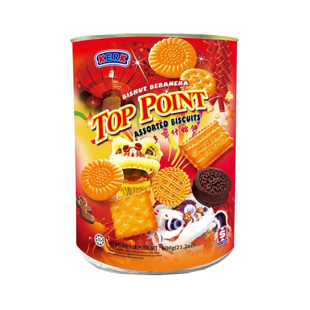 Kerk Top Point Assorted Biscuits  600g