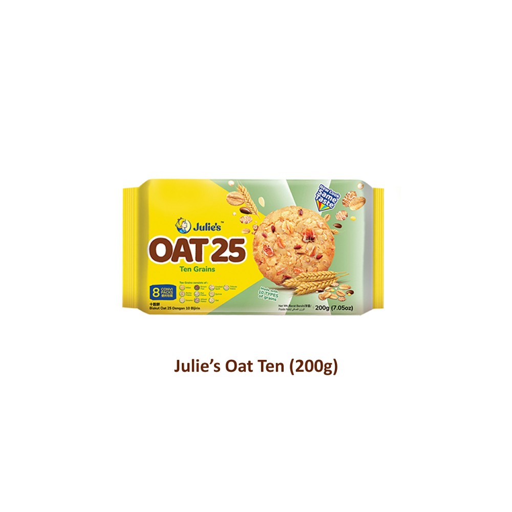 Julie's Biscuits Oat Ten Grains 8's 200g