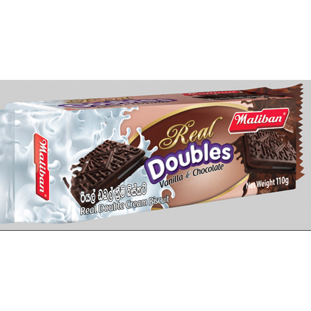 Maliban Real Double Chocolate and Vanilla Biscuits 100g 