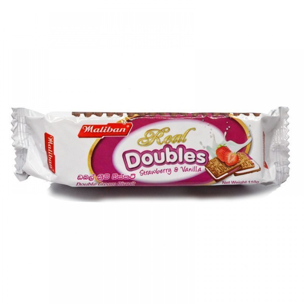 Maliban Real Double Strawberry and Vanilla Biscuits 100g