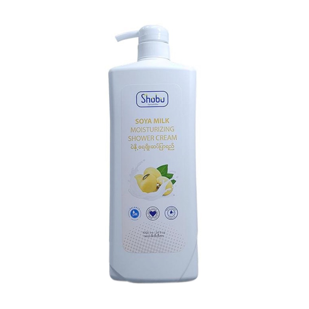 Shobu Soya Milk Moisturizing Shower Cream1000ml ( ပဲနိ့ရေချိုးဆပ်ပြာရည် )