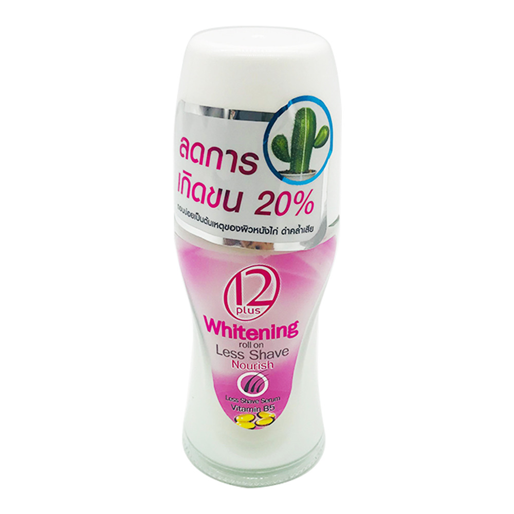 12 Plus Whitening Roll On Less Shave Nourish 45ml