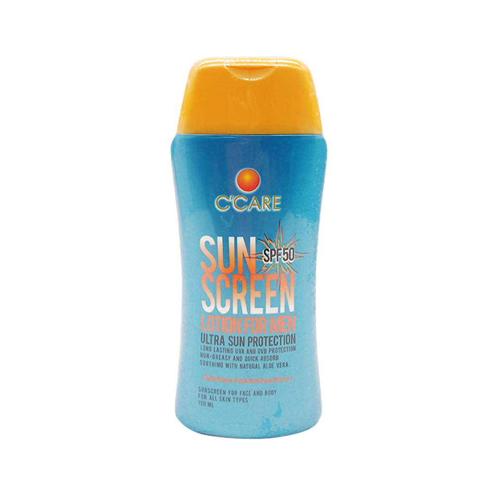 C'Care Men Sun Screen SPF 50 Face And Body Lotion 150ml