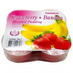 Nanaco Strawberry+Banana Blended Pudding Jelly 4's 432g