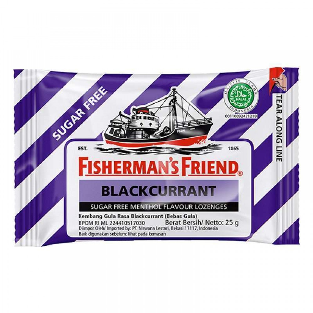 Fisherman’s Friend Sugar Free Lozenges Blackcurrant 25g Fisherman’s Friend Sugar Free Lozenges Blackcurrant 25g
