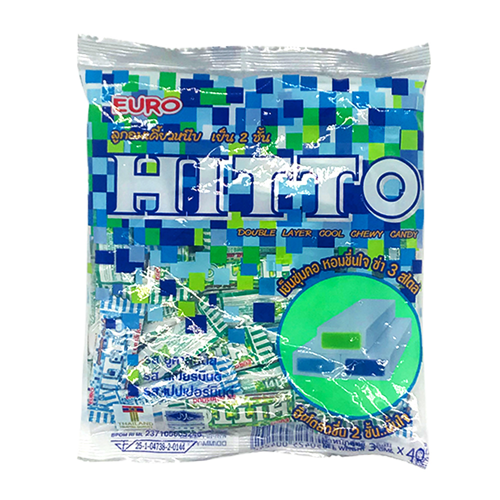 Euro Hitto Double Layer Cool Chewy Candy 40's 120g