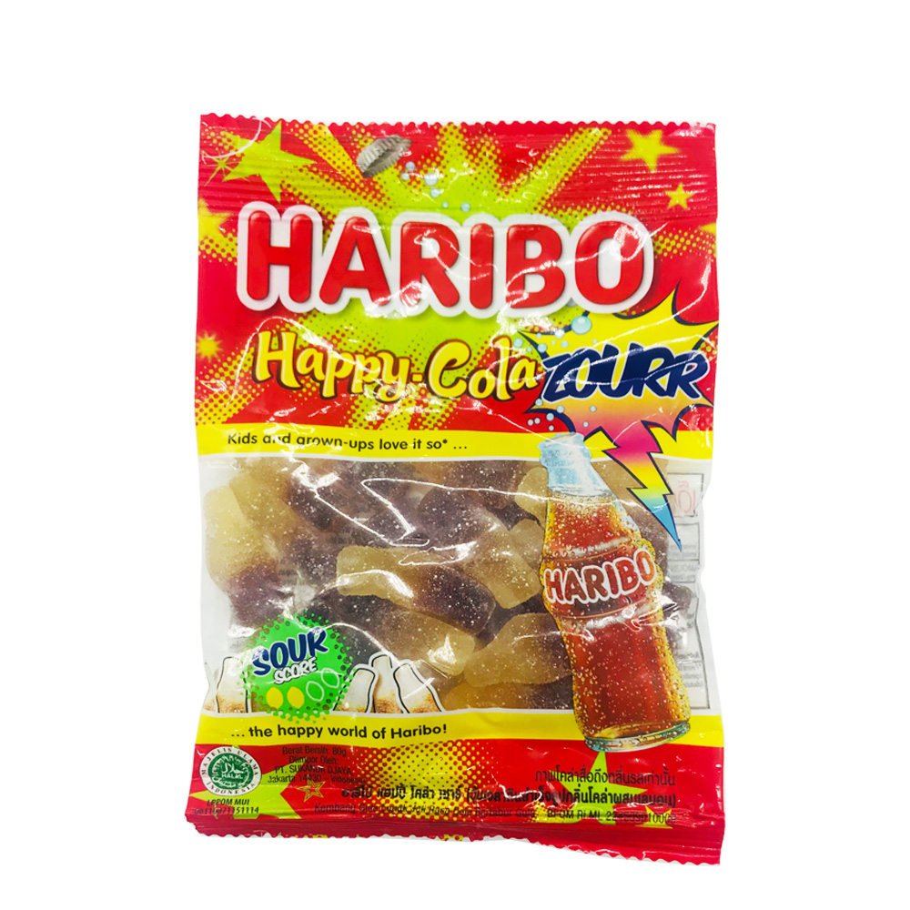 Haribo Happy Cola Zourr Jelly Candy 80g