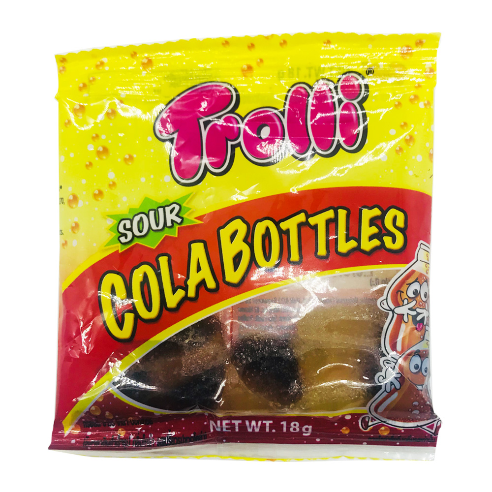 Trolli Gummi Candy Sour Cola Bottles 18g