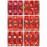 Chinese Hong Bao 6 Pcs 19x