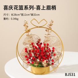 Chinese New Year Decarative Flower Basket  BJ 531