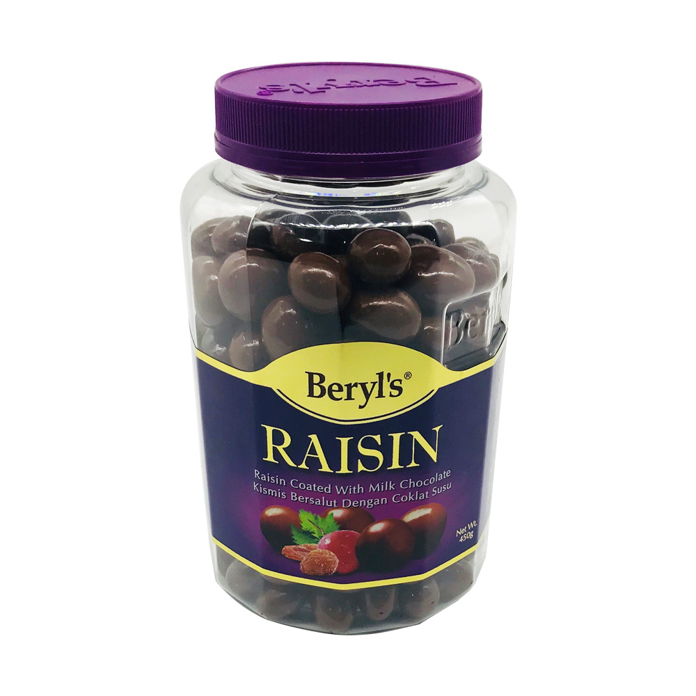 Beryl's Raisin Coated With Milk Chocolate 450g