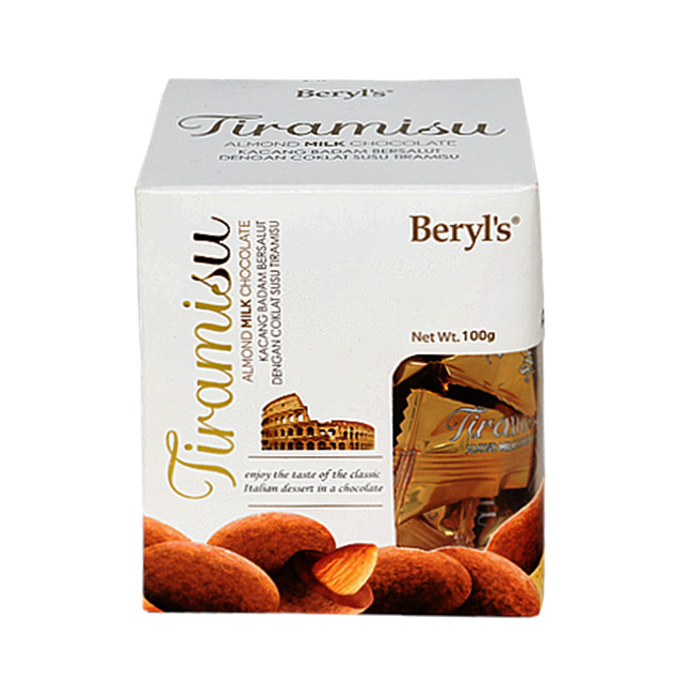 Beryl's Tiramisu Almond Milk Chocolate 100g
