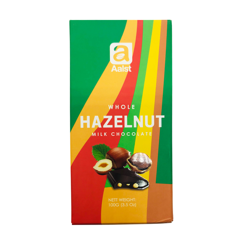 Aalst Whole Hazelnut Milk Chocolate 100g