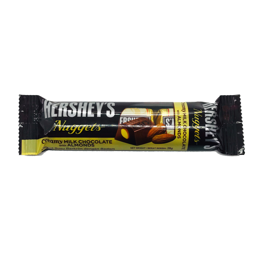 Hershey's Nuggets Almonds Creamy Milk Chocolate 28g
