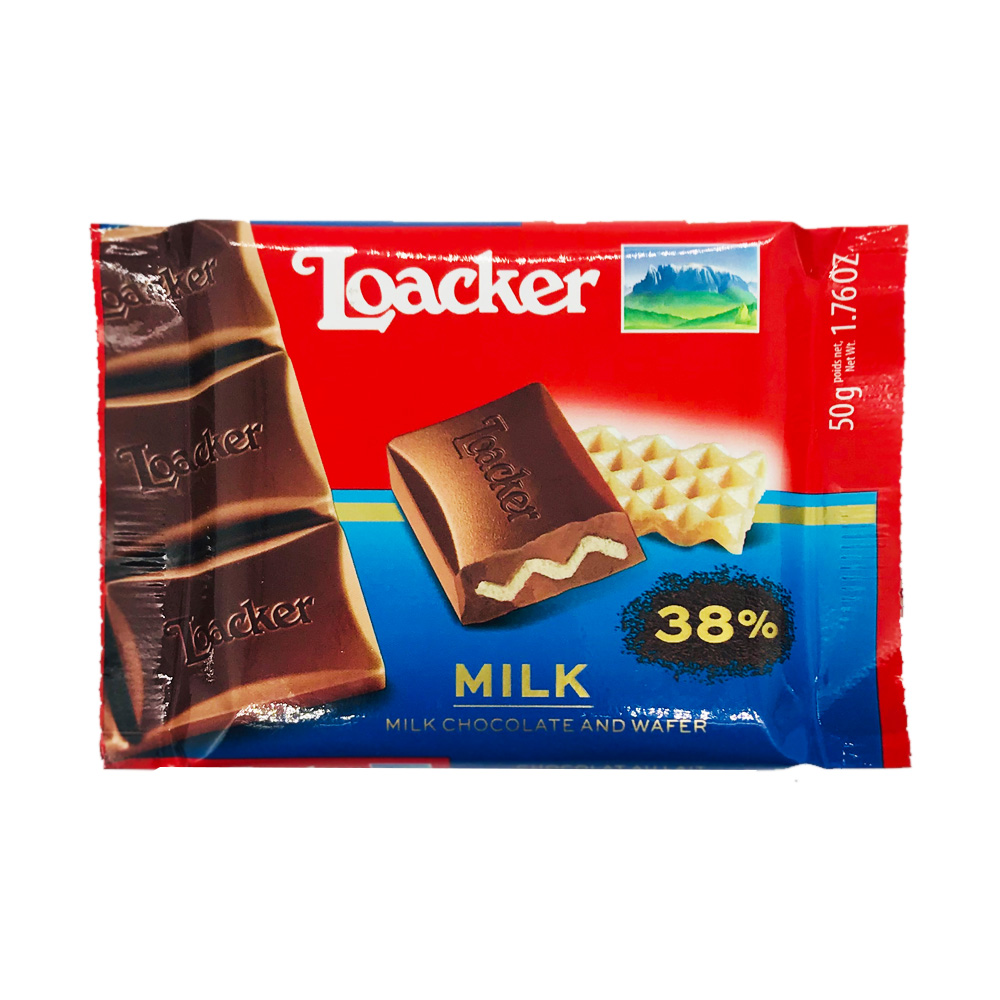 Loacker Milk Chocolate And Wafer 50g