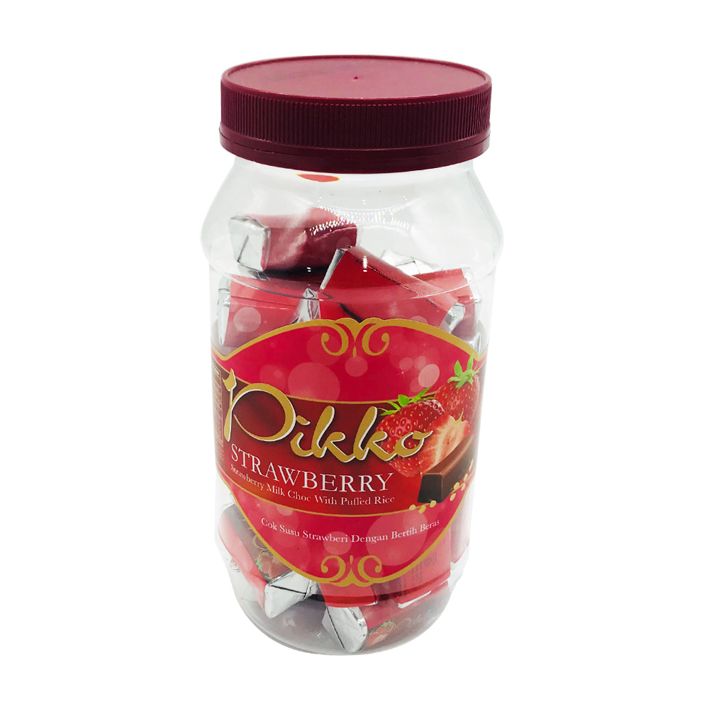 Pikko Puffed Rice Strawberry Milk Chocolate 250g