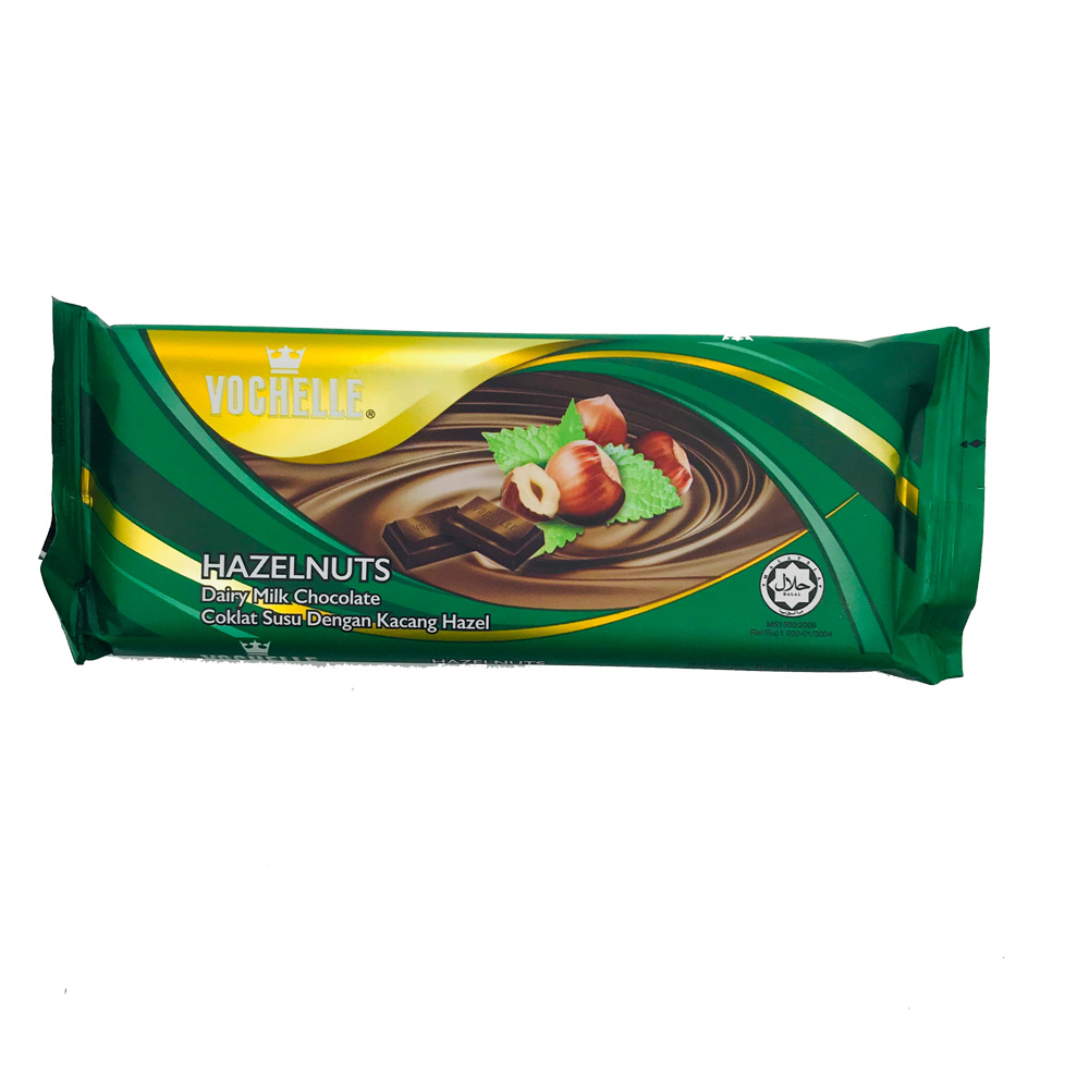 Vochelle Hazelnuts Dairy Milk Chocolate 75g