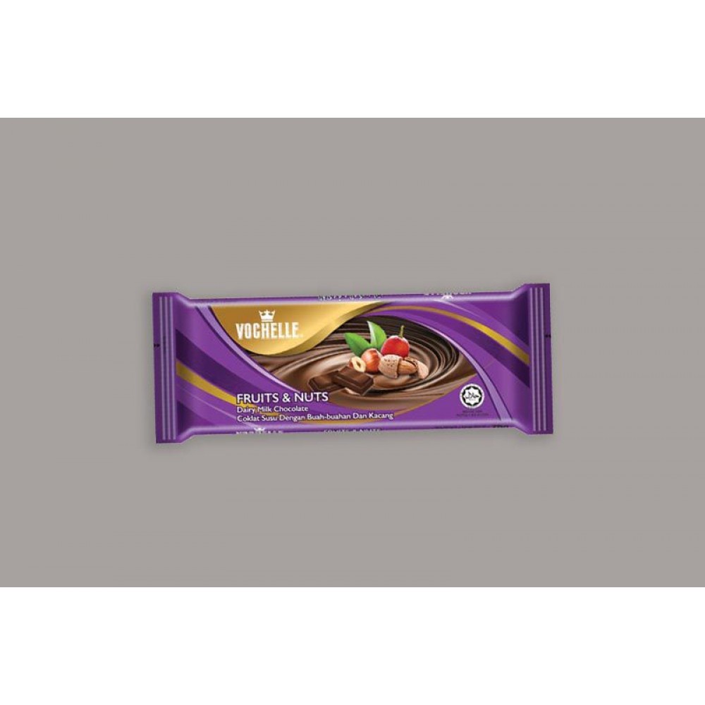 Vochelle Fruits & Nuts Dairy Milk Chocolate 75g