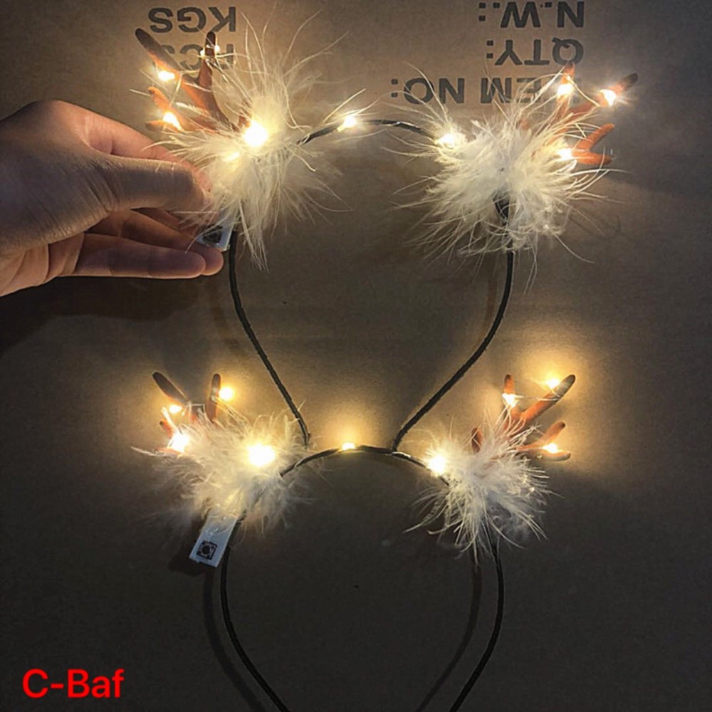 Lighting Feather Hair Hoop (Dear) C-Bat
