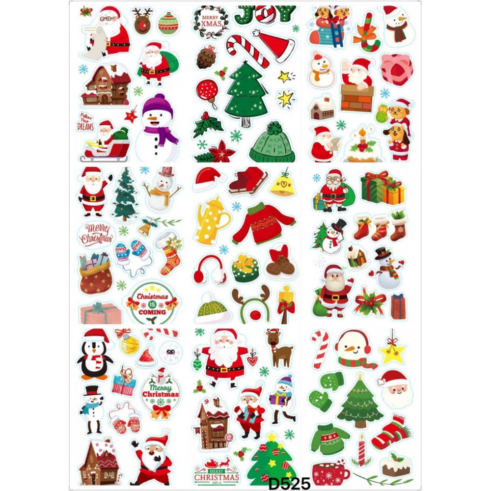 Christmas Stickers D525